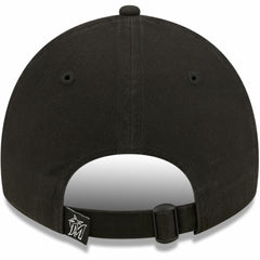 Miami Marlins New Era Women's Black on Black Core Classic II 9TWENTY Adjustable Hat Lifestyle