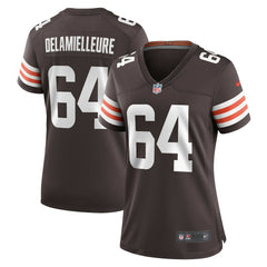 Joe DeLamielleure Cleveland Browns Women's Game Retired Player Jersey Brown - Nike