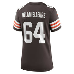 Joe DeLamielleure Cleveland Browns Women's Game Retired Player Jersey Brown - Nike