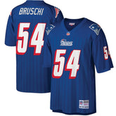 Tedy Bruschi New England Patriots Big & Tall 1996 Retired Player Replica Jersey Royal - Mitchell & Ness