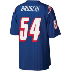 Tedy Bruschi New England Patriots Big & Tall 1996 Retired Player Replica Jersey Royal - Mitchell & Ness