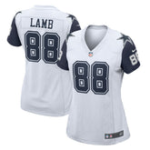 CeeDee Lamb Dallas Cowboys Women's 2nd Alternate Game Jersey White - Nike