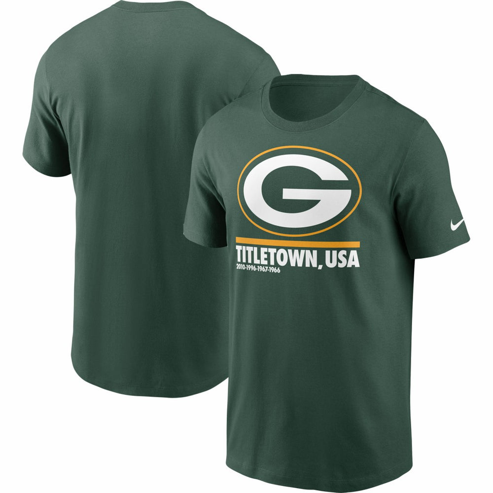 Green Bay Packers Hometown Collection Title Town T-Shirt Green - Nike