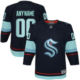 Seattle Kraken Youth Home Premier Custom Jersey Navy