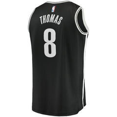 Fanatics - Cam Thomas Brooklyn Nets 2021 NBA Draft First Round Pick Fast Break Replica Jersey Black - Icon Edition