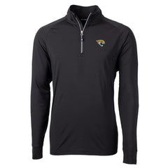 Jacksonville Jaguars Cutter & Buck Adapt Eco Knit Quarter-Zip Pullover Jacket Black - NFL