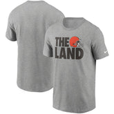 Cleveland Browns Hometown Collection The Land T-Shirt Heathered Gray - Nike