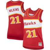 Mitchell & Ness - Dominique Wilkins Atlanta Hawks Women's Hardwood Classics Swingman Jersey - Red