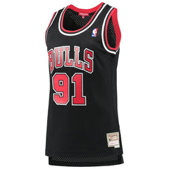 Mitchell & Ness - Dennis Rodman Chicago Bulls Women's Hardwood Classics Swingman Jersey - Black
