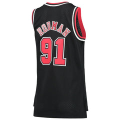 Mitchell & Ness - Dennis Rodman Chicago Bulls Women's Hardwood Classics Swingman Jersey - Black