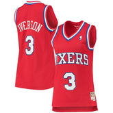 Mitchell & Ness - Allen Iverson Philadelphia 76ers Women's 2002/03 Hardwood Classics Swingman Jersey - Red