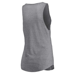 Fanatics - Dallas Mavericks Women's Quality Time Open Scoop Neck Tri-Blend Tank Top - Heathered Gray