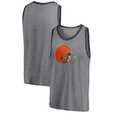 Cleveland Browns Famous Tri-Blend Tank Top Heathered Gray/Heathered Charcoal - Fanatics