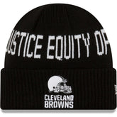 Cleveland Browns New Era Team Social Justice Cuffed Knit Hat Black - NFL