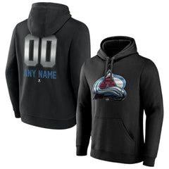 Colorado Avalanche - Personalized Midnight Mascot Logo Pullover Hoodie Black
