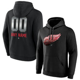 Detroit Red Wings - Personalized Midnight Mascot Logo Pullover Hoodie Black