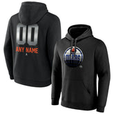 Edmonton Oilers - Personalized Midnight Mascot Logo Pullover Hoodie Black