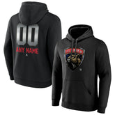 Florida Panthers - Personalized Midnight Mascot Logo Pullover Hoodie Black