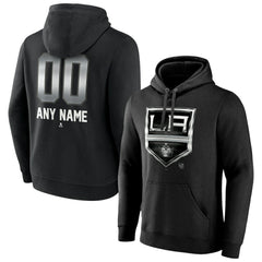 Los Angeles Kings - Personalized Midnight Mascot Logo Pullover Hoodie Black
