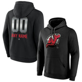 New Jersey Devils - Personalized Midnight Mascot Logo Pullover Hoodie Black