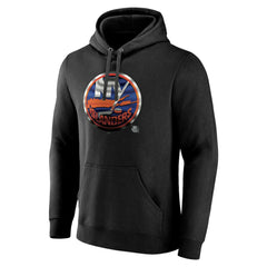 New York Islanders - Personalized Midnight Mascot Logo Pullover Hoodie Black