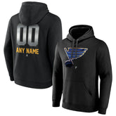 St. Louis Blues - Personalized Midnight Mascot Logo Pullover Hoodie Black