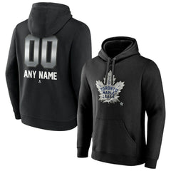 Toronto Maple Leafs - Personalized Midnight Mascot Logo Pullover Hoodie Black