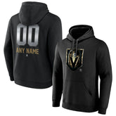 Vegas Golden Knights Personalized Midnight Mascot Logo Pullover Hoodie Black