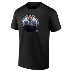 Edmonton Oilers - Personalized Midnight Mascot Logo T-Shirt Black