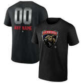 Florida Panthers - Personalized Midnight Mascot Logo T-Shirt Black