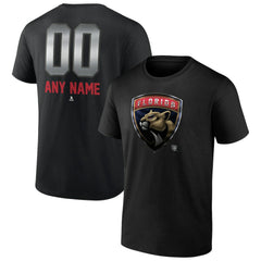 Florida Panthers - Personalized Midnight Mascot Logo T-Shirt Black