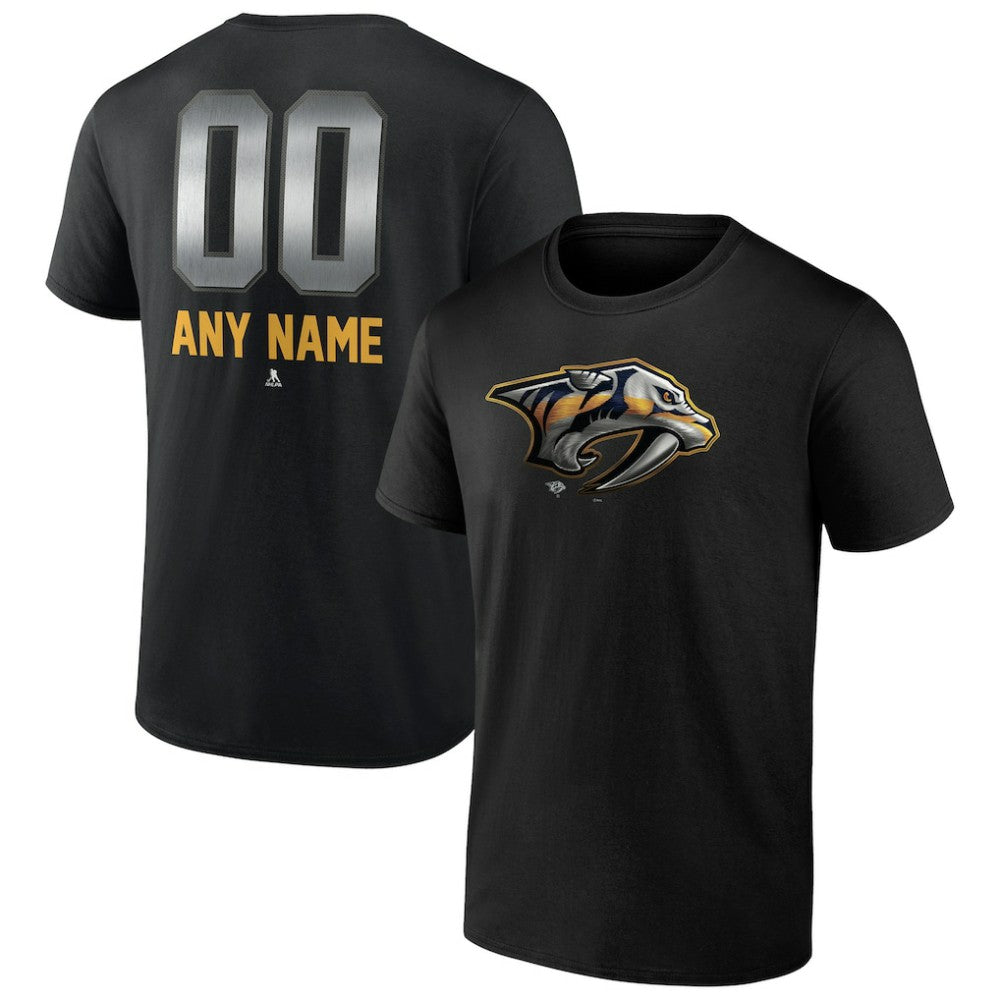 Nashville Predators - Personalized Midnight Mascot Logo T-Shirt Black