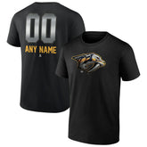 Nashville Predators - Personalized Midnight Mascot Logo T-Shirt Black