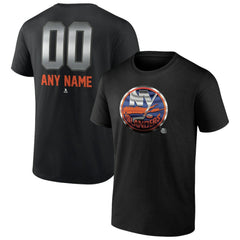 New York Islanders - Personalized Midnight Mascot Logo T-Shirt Black