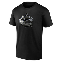 Vancouver Canucks - Personalized Midnight Mascot Logo T-Shirt Black