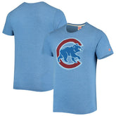 Chicago Cubs Homage Hand-Drawn Logo Tri-Blend T-Shirt Near Me