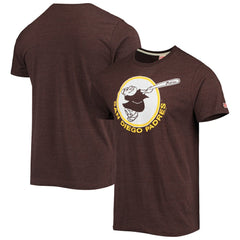 San Diego Padres Homage Hand-Drawn Logo Tri-Blend T-Shirt Clearance