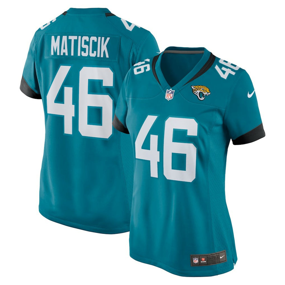 Ross Matiscik Jacksonville Jaguars Women's Game Jersey Teal - Nike