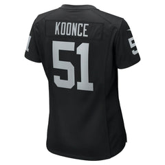 Malcolm Koonce Las Vegas Raiders Women's Game Jersey Black - Nike