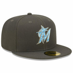 Miami Marlins New Era 2022 Father's Day On-Field 59FIFTY Fitted Hat Lifestyle