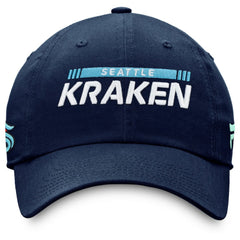 Seattle Kraken Fanatics Authentic Pro Rink Adjustable Hat Deep Sea Blue