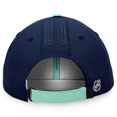 Seattle Kraken Fanatics Authentic Pro Rink Pinnacle Adjustable Hat Deep Sea Blue