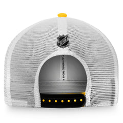 Pittsburgh Penguins Fanatics Authentic Pro Rink Trucker Snapback Hat Gold/White