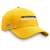 Nashville Predators - Fanatics Authentic Pro Rink Adjustable Hat Gold