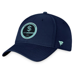Seattle Kraken Fanatics 2021 Authentic Pro Training Camp Flex Hat Navy