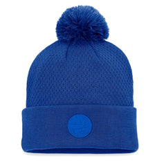 New York Islanders - Fanatics Women's Authentic Pro Road Cuffed Knit Hat with Pom Royal