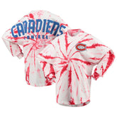 Montreal Canadiens - Women's Spiral Tie-Dye Long Sleeve T-Shirt Red