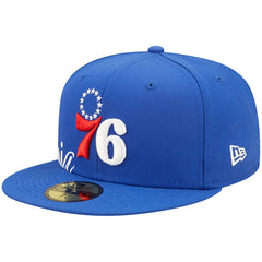New Era - Philadelphia 76ers Side Split 59FIFTY Fitted Hat - Royal