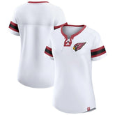 Arizona Cardinals Women's Sunday Best Lace-Up T-Shirt White - Fanatics