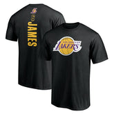 NBA - LeBron James Los Angeles Lakers #6 Playmaker Name & Number T-Shirt - Black